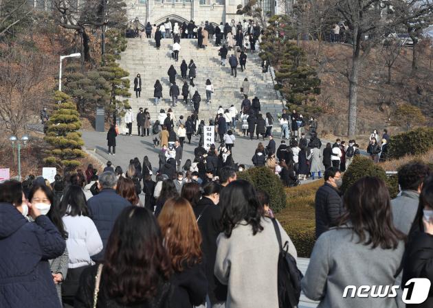 서울 한 대학교 캠퍼스 모습. /뉴스1 ⓒ News1 신웅수 기자