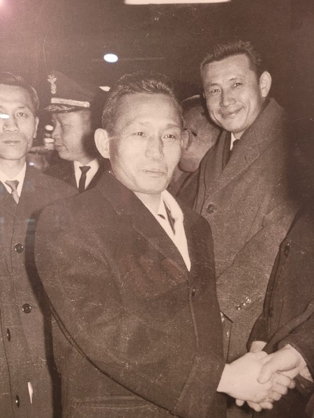 1966년 대구 순시 박정희 대통령(사진=중구 100년 사진전)